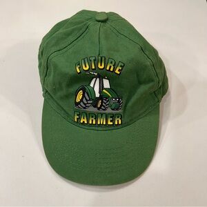 John Deere Kids Future Farmer Youth Green Baseball Hat Cap Embroidered Velcro